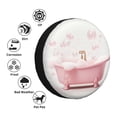 thumbnail image 4 of Goofa Cute Bathtub Pattern Universal Tire Cover for Jeep, SUV, Truck, and Trailer – Waterproof, UV-Resistant,Easy to Install, Fits 14"-17" Tires-14 inch, 4 of 6