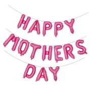 SKYSONIC HAPPY MOTHER'S DAY Foil Balloon Collection 16 Inches Letter Balloon for Mother's Day Celebrations (butterfly design)