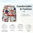 thumbnail image 5 of Lsque Mens Swim Trunks Colorful Mushrooms (2) Pattern - Bathing Suit Compression Liner - Beach Swim Shorts Swimwear - (S-3XL) - Stretch Quick Dry -X-Large, 5 of 9