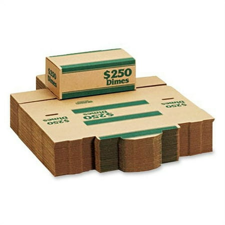 SteelMaster 240141002 Corrugated Cardboard Coin Transport Box, Lock, Green, 50 Boxes/Carton