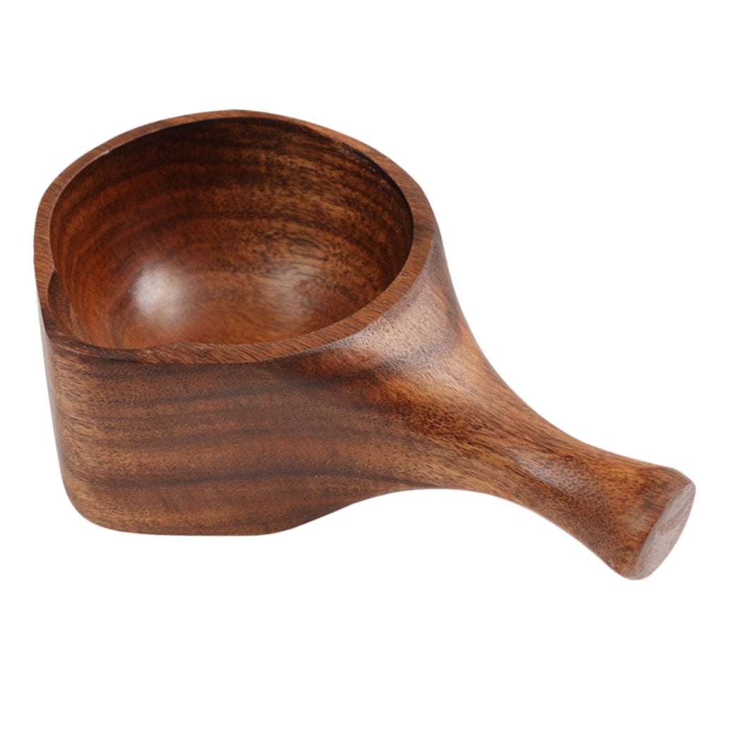 ROMANSENTIAL 1Pc Wood Tablespoon Brown Acacia Wood Soup Scoop for Catering Cooking Use