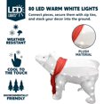 thumbnail image 3 of Joyfy 3D Plush Polar Bears Yard Light Christmas Outdoor Decorations,80 Pre-Lit LED Christmas Decorations,Christmas Yard Light with Stakes Decorations Outdoor Holiday Decor, 3 of 8