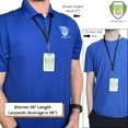 thumbnail image 3 of Bulk 100 Pack - Short Lanyards for Students & Teachers - Safety Breakaway Lanyard - Very Short Neck Straps for ID Badges, Keys - Bulk Student ID Holders for Schools & Field Trips (Black), 3 of 9
