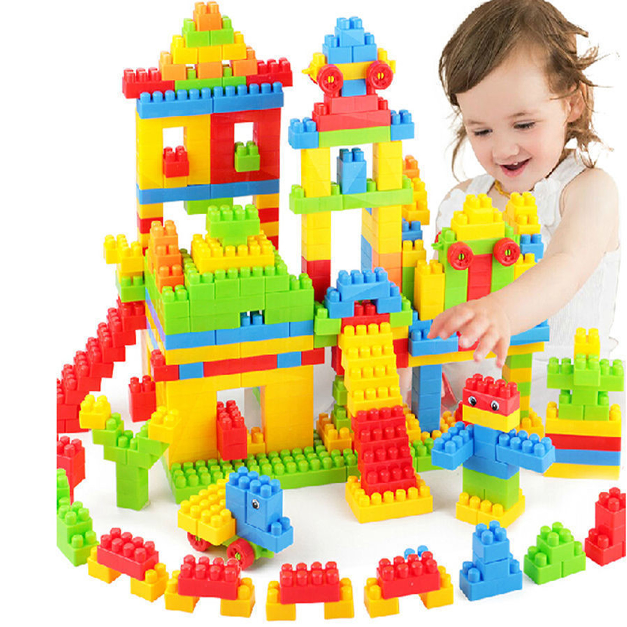 KelaJuan 100/230 PCS Building Blocks Kit, Learning Educational
