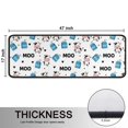 thumbnail image 5 of Kitchen Rugs Sets Of 2,White Cow Milk Box Moo Pattern Anti Fatigue Kitchen Mat Rugs Non Slip Washable,Decorative Kitchen Floor Mats for Kitchen,Sink,Laundry,17"x47"+17"x47", 5 of 5