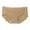 Khaki, variant on GEWSEY Women's High Waist Breathable Seamless Sport Ribbed Cotton Thong Panties No Show Underwear (Beige, M)
