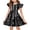 #A08-Black, variant on Abcomgle Summer Dress for Girls 10-12 Casual A-Line Flutter Sleeve Tshirt Dresses Striped Holiday Crew Neck Swing Sundresses for 4-14t Kids,Hot Pink