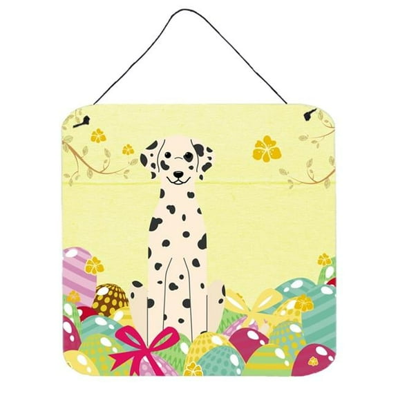 Easter Eggs Dalmatian Wall or Door Hanging Prints