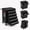 Black, variant on 26 in Rolling Tool Chest with Wheels, 5-Drawer Tool Storage Cabinet/Tool Cart - Lock & Key Security - Includes Drawer Liners for Garage, Repair Shop & Warehouse - Black