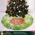 thumbnail image 6 of FMSHPON Easter Egg Green Leaf Xmas Christmas Tree Skirt Stand Mat for Holiday Party Decoration Indoor Outdoor 48 inches, 6 of 6