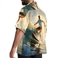 thumbnail image 3 of Surfing in Summer Men's Short Sleeve Beach Shirts Hawaiian Button Down Casual Summer Printed Unisex Top, 3 of 6