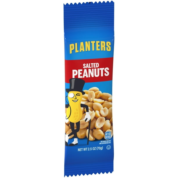 Planters Salted Peanuts, 2.5 oz Bag