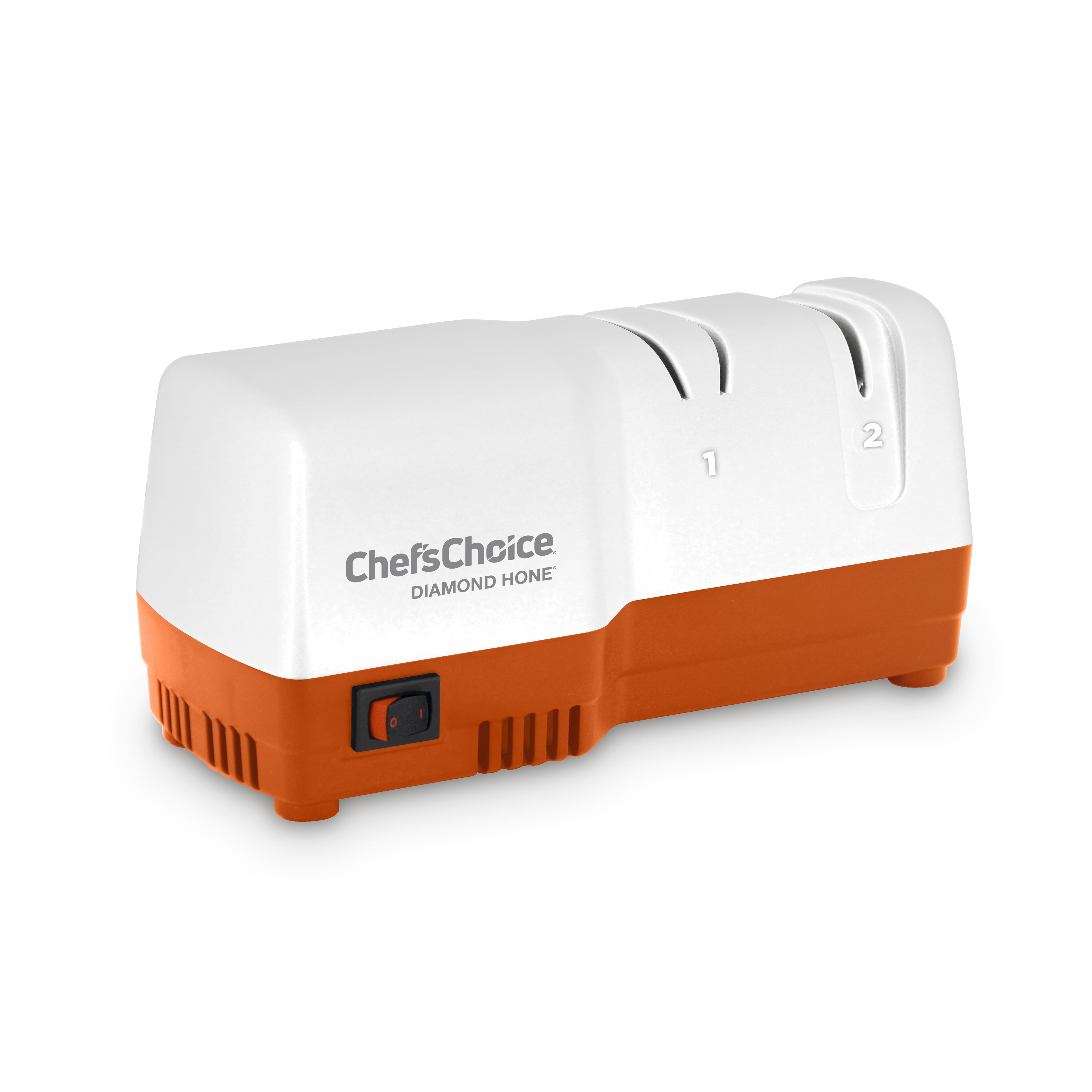 Chef's Choice 2-Stage Electric Knife Sharpener, White/Orange, D202