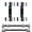 Silver+Black, variant on ARVIVO 2pcs V2.0 Upgraded Adjustable Steel Dumbbells 2-in-1 Dumbbell Barbell Set for Home GYM Workout 30lbs Silver