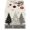 D, variant on Christmas Tree Pattern Table Runner with Snowflake and Ornament Print for Holiday Dining Room Kitchen Decor Linen Fabric