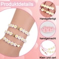 thumbnail image 3 of Pulseras de novia del equipo, pulsera JGA para despedida de soltera de mujer, 12 pulseras de novia del equipo y 2 pegatinas de oro rosa para citas, accesorios de mujer para despedida de soltera, 3 of 7