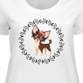 thumbnail image 4 of Inktastic Long Haired Chihuahua Dog Women's Plus Size T-Shirt, 4 of 5