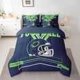 thumbnail image 3 of Erosebridal Football Comforter Set Twin Size,American Football Bedding Set Teens,Sports (Comforter+Fitted+Flat Sheet+2 Pillowcases+2 Throw Pillow Covers) 7 Pieces Bed Set, 3 of 5