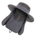 thumbnail image 2 of Gorra De Protección Solar UPF 50+, Sombrero De Pesca De Ala Ancha Con Cubierta Extraíble Para Solapa De Cuello Y Cara Para Exteriores, 2 of 8