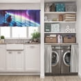 thumbnail image 3 of LALILO Kitchen Curtain Valance Man Surface Earth Space Science Rod Pocket Window Curtain 52"x 18" Set of 2, 3 of 7