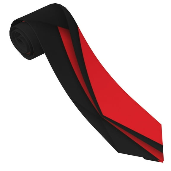 Men'S Red Black Abstract Fashion Business Wedding Neckties Ties