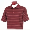 thumbnail image 1 of Monterey Club Men's Carnaby Stripe Texture Golf Polo Shirt #1405, 1 of 2