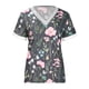 thumbnail image 4 of Puntoco Casual Mujer Cuello en V Verano Sexy Gradiente Estampado Regular Mujer Manga corta top Puntoco Puntoco-4071, 4 of 8