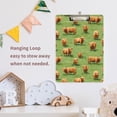 thumbnail image 2 of ALAZA Plastic Clipboard A4 Letter Size Decorative Clipboards for Students Women Men 9" x 12.5" Highland Cattle Meadow, 2 of 6
