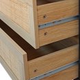 thumbnail image 4 of 51.18"6-Drawers Rattan Storage Cabinet Rattan Drawer,for Bedroom,Living Room,Natural, 4 of 6