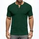 thumbnail image 2 of Usted Es Más Que una Prueba de Puntuación Estilo de Camisa Casual de Color Sólido Botón de Manga Corta Cuello Redondo Blusa, Hombre Casual de Manga Corta Botón Abajo Camisas Suéter, 2 of 8