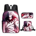 thumbnail image 2 of Anime Backpack 3pcs Cartoon Schoolbag 3D Print Bag Laptop Backpack Lunch Box For Work School Travel, 2 of 8