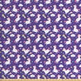 thumbnail image 1 of Unicorn Fabric by the Yard, Theme Kawaii Style Inspired Clouds Hearts Rainbows Pattern, Upholstery Fabric for Dining Chairs Home Decor Accents, Dark Indigo and Multicolor by Ambesonne, 1 of 4
