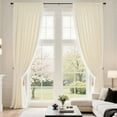 thumbnail image 4 of Soft Velvet Curtains, Light Filtering & Sound Dampening Window Treatments, Thermal Insulated Rod Pocket Drapes for Living Room & Bedroom, 2 Panels, 4 of 5