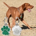 thumbnail image 2 of Cheapark Personalized Pet ID Tag Alloy Metal Glitter Blank Dog Tag Engravable Pendant Pet Identification Accessory, 2 of 5