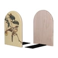thumbnail image 2 of Naloa Vintage Bird 2 Pcs Bookend Large Capacity Office Book Ends for Home Office Library School Study Decoration, 2 of 8