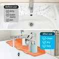 thumbnail image 5 of BUTORY 2Pcs Faucet Water Catcher Mat Silicone Faucet MatFoldable Absorbent Pad Dish Drying Mat for Kitchen Bathroom Drying, 5 of 9