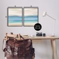 thumbnail image 4 of Stupell Industries Subtle Beach Seascape Landscape Painting Black Framed Art Print Wall Art, 16 x 20, Set of 2, 4 of 10