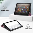 thumbnail image 5 of elitegadget Case for Amazon Fire HD Tablet 10.1" Inch Display (13th Generation, 2023 Released) - Lightweight Tri-fold Stand Cover Case + 1 Screen Protector and 1 Stylus (Black), 5 of 5