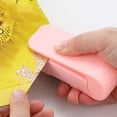 thumbnail image 2 of 2X Sealer Plastic Package Storage Bag Mini Sealing Machine Handy Sticker and Seals for Food Snack Kitchen White, 2 of 7