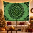 thumbnail image 3 of Floral Garden Mandala with Square Mottled Textured Appearance, Mystical Fantasy for Space Lovers, Galaxy Room Decor, Mother'S Day Gift, Tapestry Wall Hanging for Bedroom and Dorm, 3 of 7