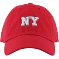 thumbnail image 3 of Kids Size NY Washed Cotton Baseball Cap Adjustable Dad Hat Youth Junior, 3 of 5