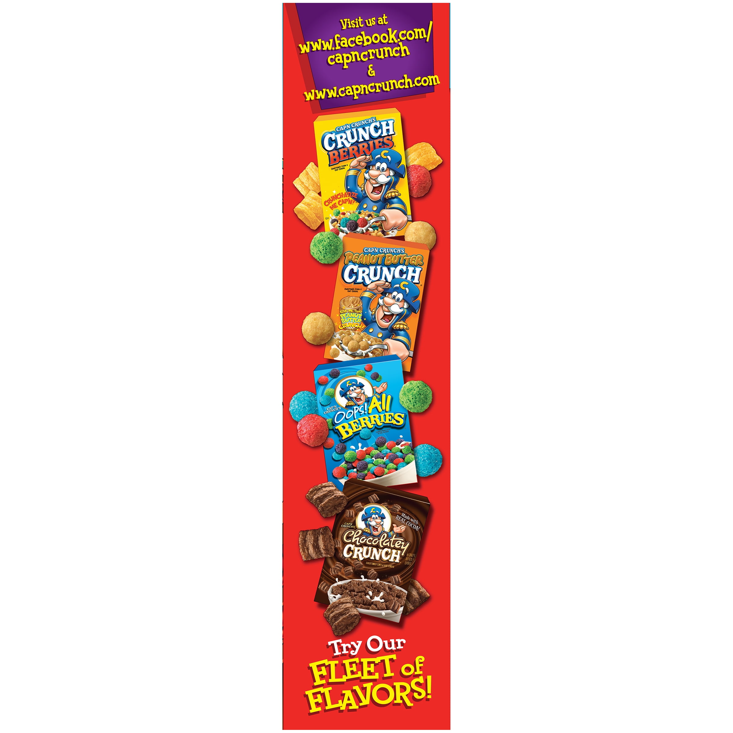Cap'n Crunch Breakfast Cereal, Original Box, 20 oz