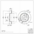 thumbnail image 3 of Rear Dynamic Friction Company Disc Brake Rotor 600-59054 (1) For 2007-2013 Acura MDX, 2009-2015 Honda Pilot, 2010-2013 Acura ZDX, 2011-2017 Honda Odyssey, 3 of 4