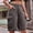 01 Gray, variant on Women's Casual Loose Fit Multi-Pockets Twill Bermuda Cargo Shorts Y2K Baggy Knee Length Shorts Grunge Techwear
