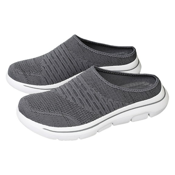 Guttear Women Mules Shoes Slip On Open Back Mesh Walking Shoes Sneakers Comfortable Arch Support Lightweight