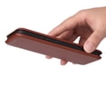 thumbnail image 5 of Allytech Galaxy S23 Ultra Wallet Case, Samsung S23 Ultra Cover, Carbon Fiber Slim Fit Shockproof Stand Protecive Anti-Scratch Cards Slots Wallet Shell Case for Samsung Galaxy S23 Ultra - Brown, 5 of 8