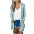 thumbnail image 1 of Pisexur Veste pour Femmes, Cardigans à devant Ouvert, Manteaux Trench, Vestes d'Automne, Mode Féminine Décontractée, Chemise Imprimée à Manches Longues, Cardigan, 1 of 5