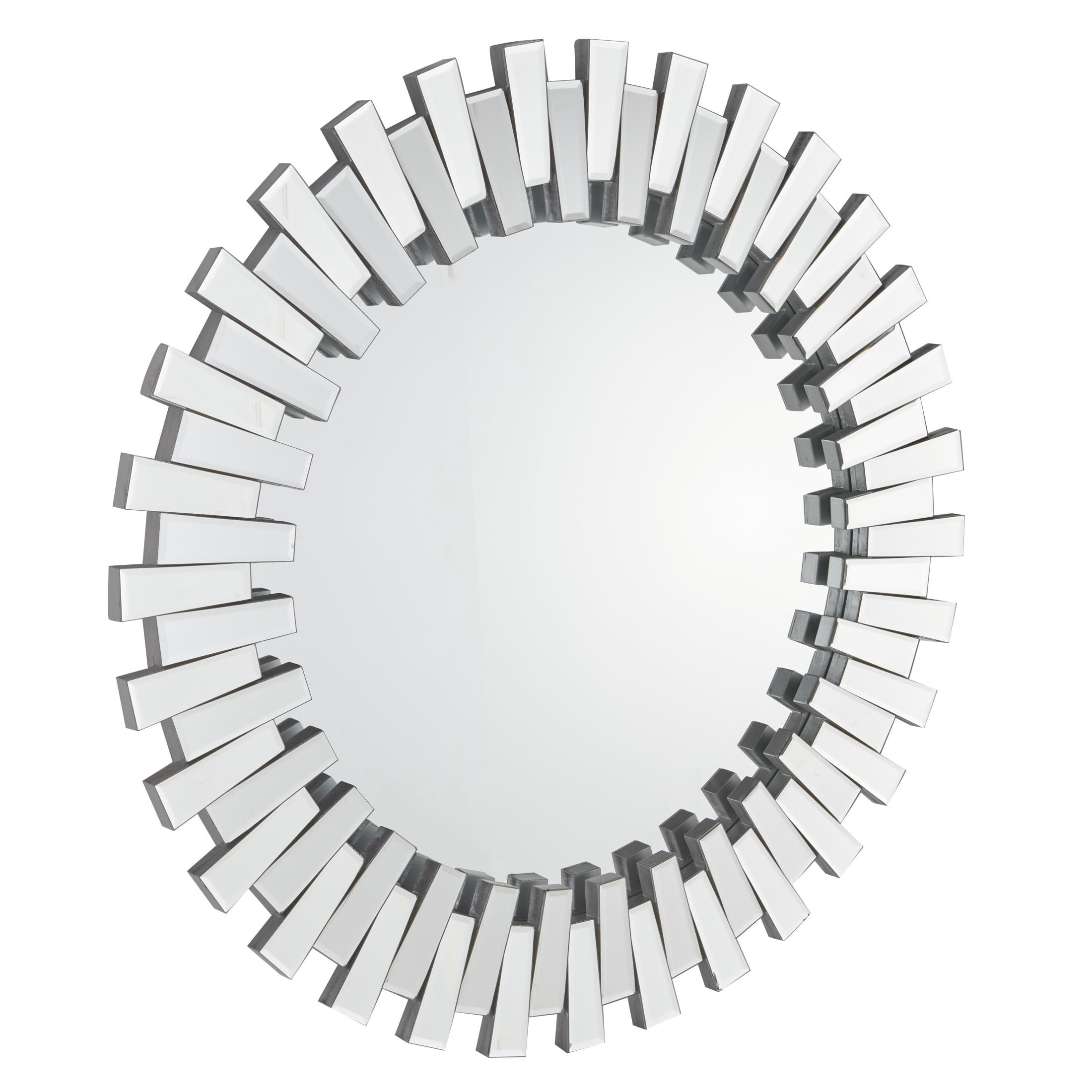 CosmoLiving by Cosmopolitan 42" x 42" Silver Mirrored Starburst Wall Mirror