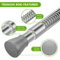 thumbnail image 3 of Tringle à Rideau à Tension en Tringle à Rideau Réglable Sans Perçage Tringle de Douche Extensible Tringle à Ressort Tringle à Tension à Pression Tringle à Rideau à Tension Tringle à Rideau à Ressort pour Fenêtre de Salle de Bain, 3 of 6