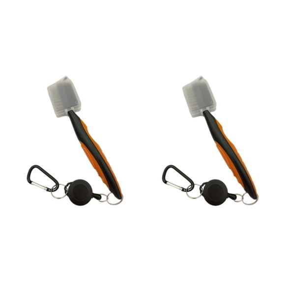 Cepillo para Palos de Golf Toystoory de Acero Inoxidable Portátil Ergonómico de Repuesto para Zapatos de Doble Cara